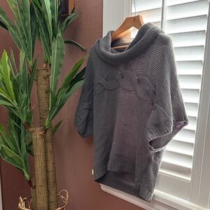 Gray Cowl Neck Sweater